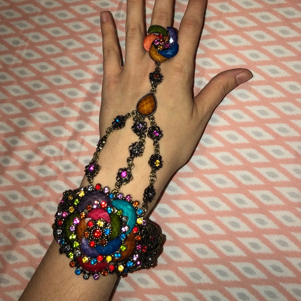 Beautiful bracelet ring combo